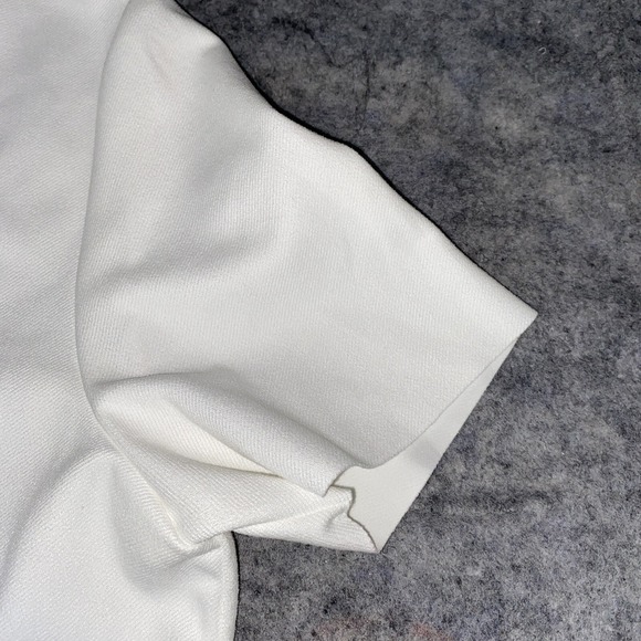 Zara Mini Dress Women's XL Off White Faux Suede With Front Pockets Casual - Picture 5 of 9